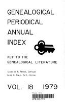 Cover of: Genealogical Periodical Annual Index, 1979 (Genealogical Periodical Annual Index)