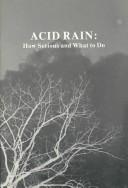 Cover of: Acid Rain | David Hafemeister