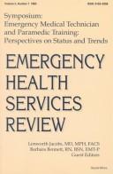 Cover of: Emergency Health Services Review, Vol 2, No 1 | Lenworth M. Jacobs
