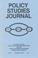 Cover of: Policy Studies Journal, No. 1