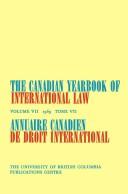 Canadian Yearbook of International Law by C. B. Bourne