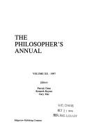 Cover of: The Philosopher's Annual: 1997 (Philosopher's Annual)