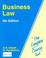 Cover of: Business Law