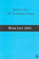 Cover of: Society for Old Testament Study Book List 2003 (Society for Old Testament Study Book List)