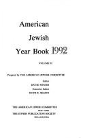 Cover of: American Jewish Year Book, 1992 by American Jewish Committee