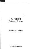 As for Us by David P. Gollub