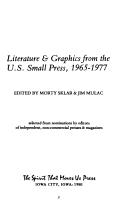 Cover of: Editor's Choice: Literature & Graphics from the U.S. Small Press, 1965-1977