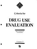 Cover of: Criteria for Drug Use Evaluation | 