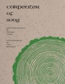 Cover of: Carpenter of Song