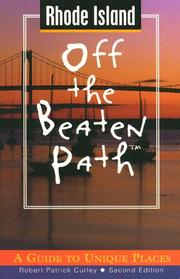 Cover of: Rhode Island Off the Beaten Path | Robert Curley