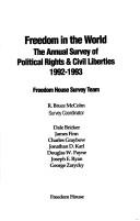 Cover of: Freedom in the World: The Annual Survey of Political Rights & Civil Liberties 1992-1993 (Freedom in the World)