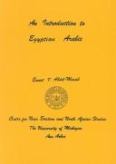 Cover of: Introduction to Egyptian Arabic