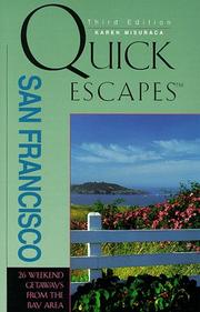 Cover of: Quick Escapes San Francisco by Karen Misuraca, Karen Misuraca