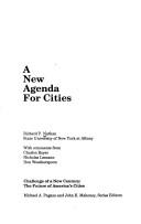 Cover of: A New Agenda for Cities (Challenge of a New Century: The Future of America's Cities)