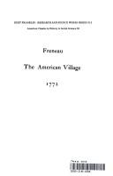 Cover of: American Village: A Poem (Research and Source World Ser.: No. 312)