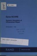 Cover of: Dyna-SCORE: Dynamic Simulation of COnstrained REpair