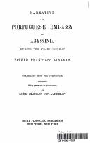 Cover of: Narrative of the Portuguese Embassy to Abyssinia During the Years 1520-1527