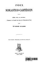 Cover of: Index Scolastico-Cartesien by Étienne Gilson