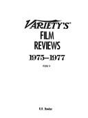 Cover of: Variety's Film Review, 1975-1977 (Vol 14) by Bowker