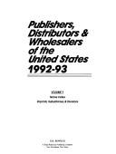 Cover of: Publishers, Distributors, and Wholesalers of the United States 1992-93
