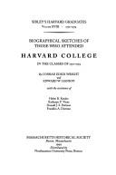 Cover of: Sibley's Harvard Graduates by Conrad Edick Wright, Edward W. Hanson