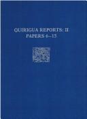 Cover of: Quirigua Reports Papers 6 to 15 by Edward Schortman