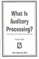 Cover of: What Is Auditory Processing? (packet of 10)