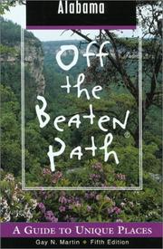 Cover of: Alabama Off the Beaten Path, 5th: A Guide to Unique Places