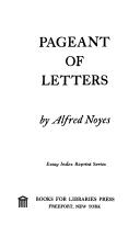 Cover of: Pageant of Letters