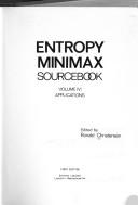 Cover of: Applications of Entropy Minimax by R. Christensen