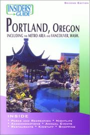 Cover of: Insiders' Guide to Portland, 2nd (Insiders' Guide Series)