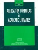 Cover of: Allocation Formulas in Academic Libraries (Clip Notes) by Beverly Jones