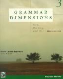 Cover of: Grammar Dimensions by Diane Larsen-Freeman, Marianne Celce-Murcia, Stephen Thewlis