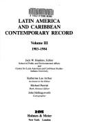 Cover of: Latin America and Caribbean Contemporary Record by Jack W. Hopkins, Jack W. Hopkins