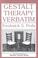 Cover of: Gestalt Therapy Verbatim