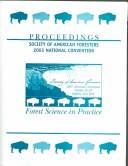Cover of: Proceedings Society Of American Foresters 2003 National Convention | 