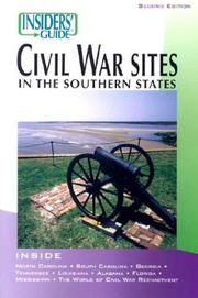 Cover of: Insiders' Guide to Civil War Sites in the Southern States, 2nd