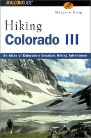 Cover of: Hiking Colorado  III