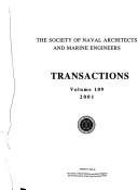 Cover of: Transactions 2001 (Society of Naval Architects and Marine Engineers (U S)//Transactions)