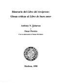 Cover of: Itinerario Del Libro Del Arcipreste: Glosas Criticas Al Libro De Buen (Spanish Series)
