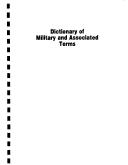 Cover of: Dictionary of Military and Associated Terms by 