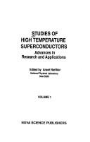 Cover of: Studies of High Temperature Superconductors: Advances in Research and Applications (Studies of High Temperature Superconductors)