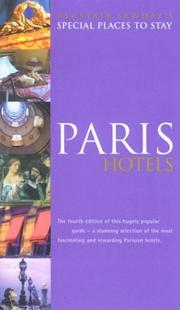 Cover of: Special Places to Stay Paris Hotels