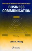 Cover of: What Every Engineer Should Know About Business Communication (What Every Engineer Should Know)