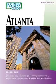 Cover of: Insiders' Guide to Atlanta, 6th (Insiders' Guide Series)