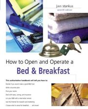 Cover of: How to Open and Operate a Bed & Breakfast, 7th by Jan Stankus