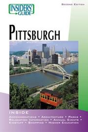 Cover of: Insiders' Guide to Pittsburgh, 2nd (Insiders' Guide Series)