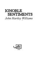 Cover of: Ignoble Sentiments
