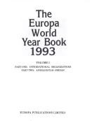 Cover of: EUROPA WORLD YRBK 1993 2V by 1993 34th