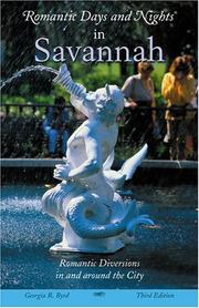 Cover of: Romantic Days and Nights in Savannah, 3rd (Romantic Days and Nights Series)